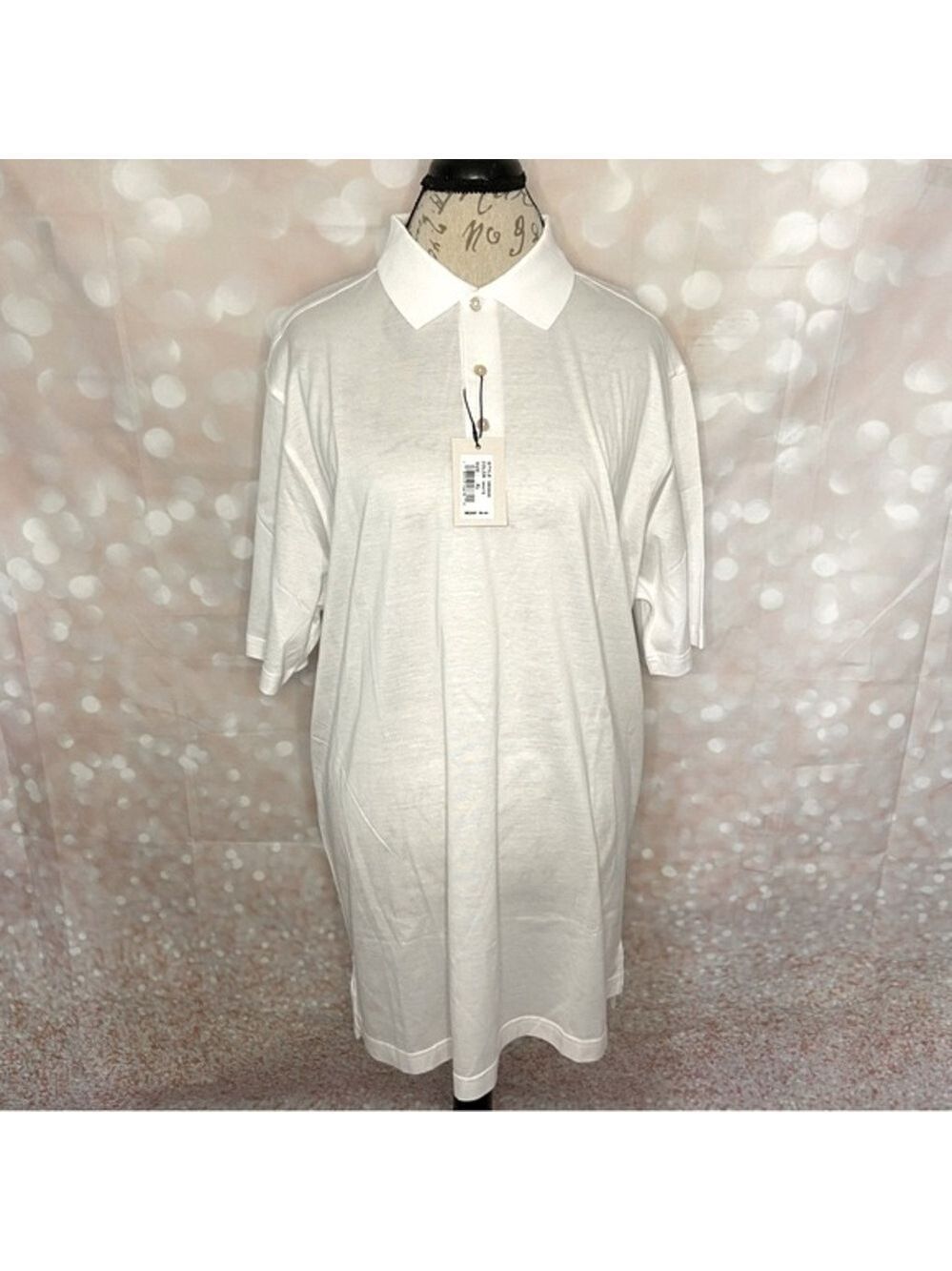 Peter Millar Crown Cotton Polo Shirt White XL